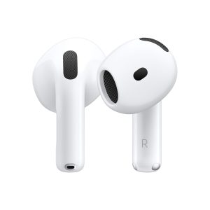 Apple AirPods 4 Wireless Earbuds, Bluetooth Headphones, Personalised Spatial Audio, Sweat and Water Resistant, USB-C Charging Case, H2 Chip, Up to 24 Hours of Battery Life,...